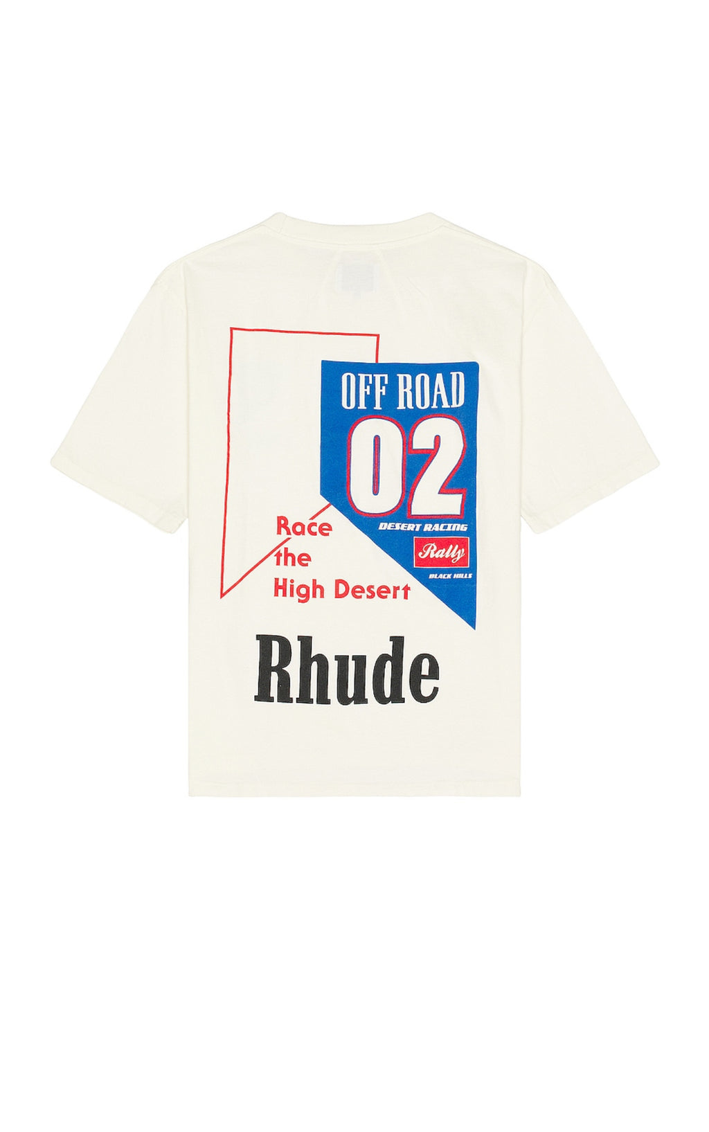 RHUDE 02 TEE VTG WHITE