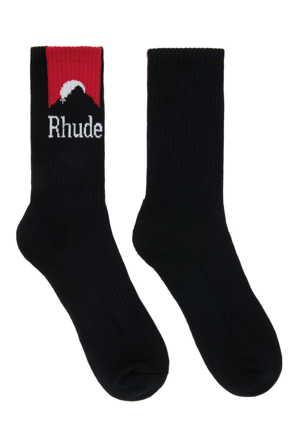 RHUDE MOONLIGHT LOGO BLACK/RED