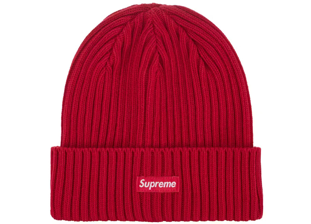 SUPREME OVERDYED BEANIE RED SS24