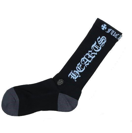 CHROME HEARTS BLACK/BLUE FUCK YOU SOCKS – ABSupplyATL