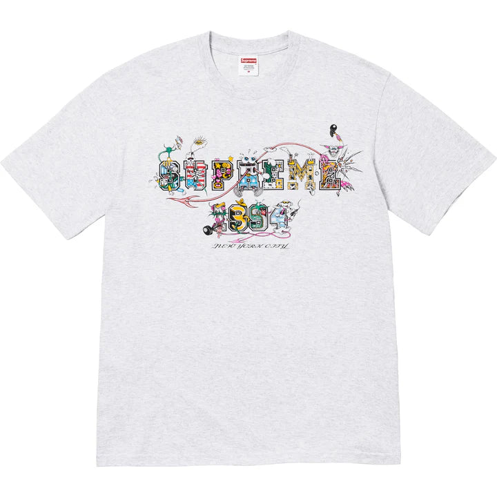 SUPREME VARSITY TEE ASH