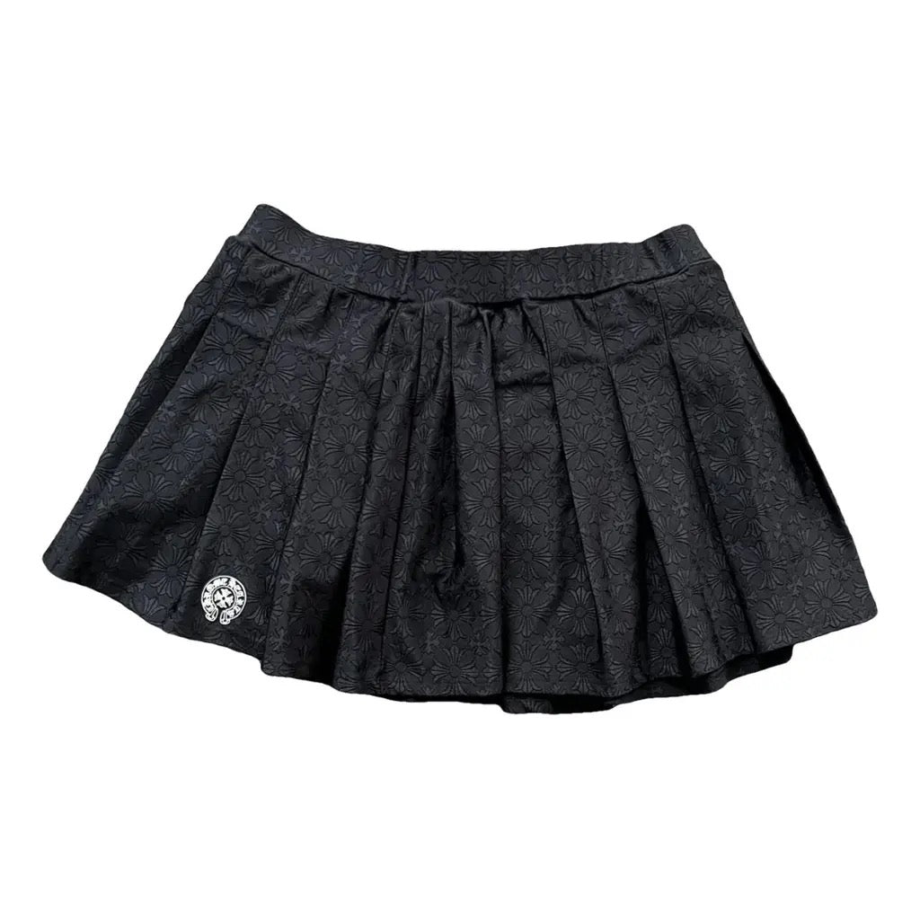 CHROME HEARTS WOMENS MONOGRAM SKIRT BLACK