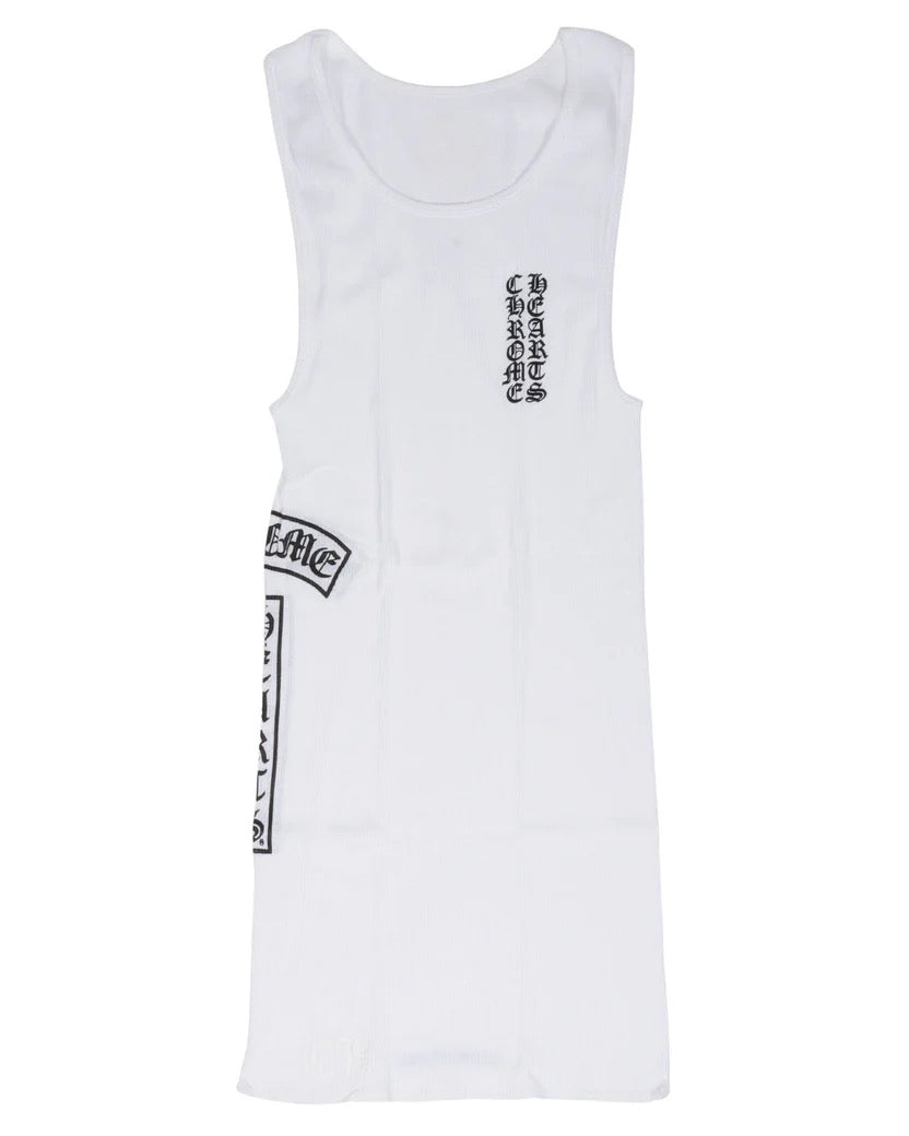 CHROME HEARTS ICHART TANK DRESS WHITE