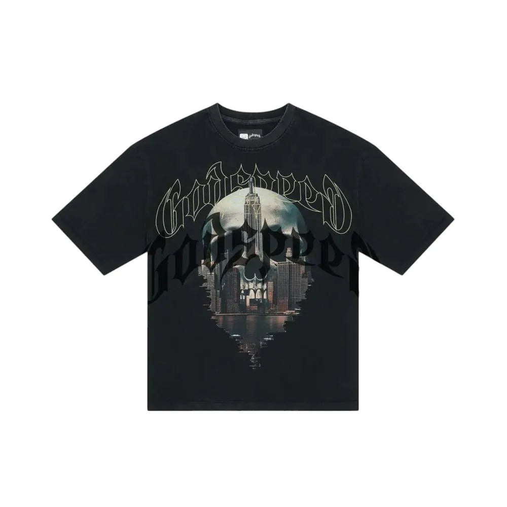 Godspeed Skyline Black Wash Tee