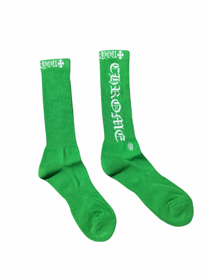 CHROME HEARTS FUCK YOU SOCKS GREEN