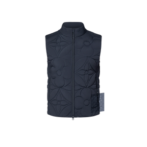 LOUIS VUITTON Padded Monogram Flower Gilet NAVY