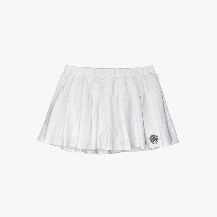 CHROME HEARTS WOMENS MONOGRAM SKIRT WHITE