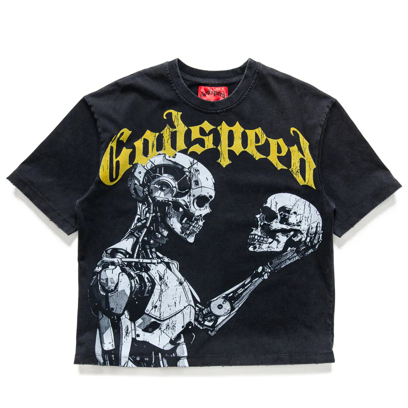 Godspeed Man Kind vs AI Black/Yellow Tee
