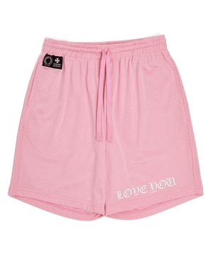 CHROME HEARTS MESH JERSEY SHORT PINK