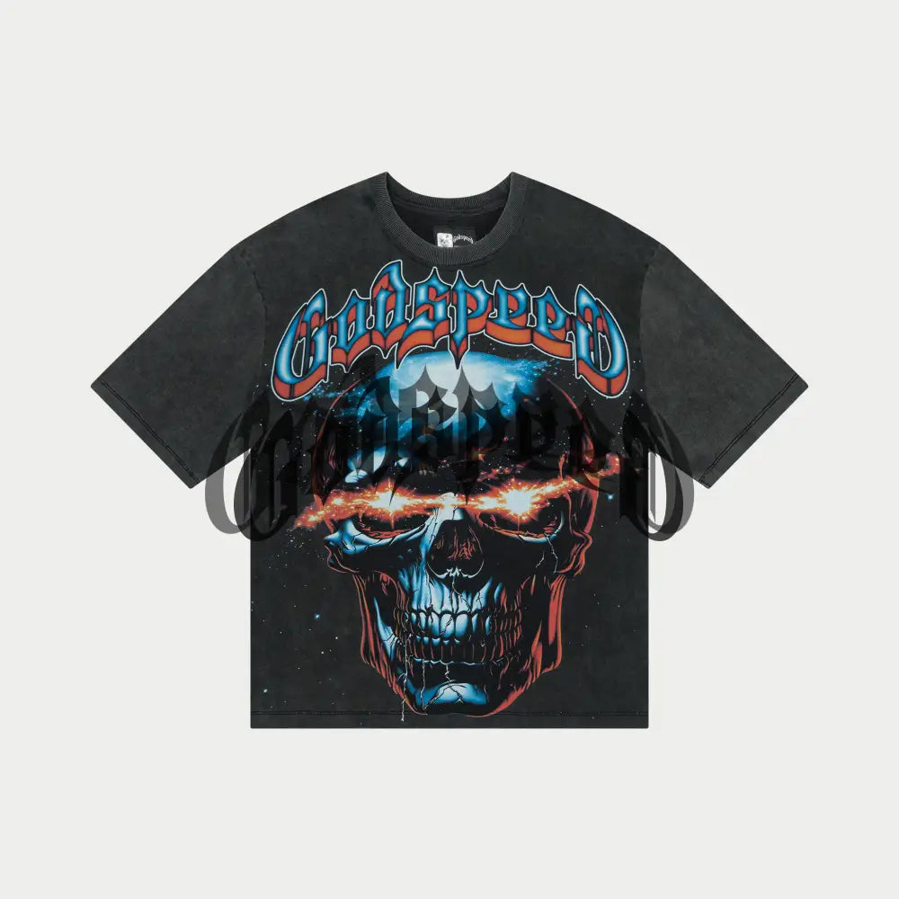 Godspeed Galaxsees Grey Wash Tee