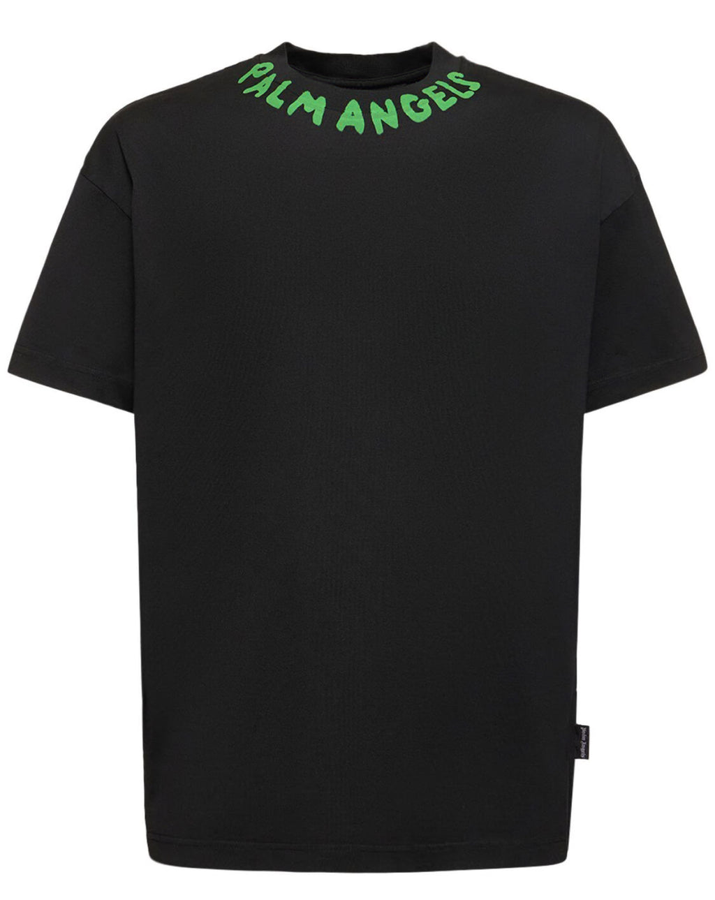 PALM ANGELS BLACK PRINTED T SHIRT