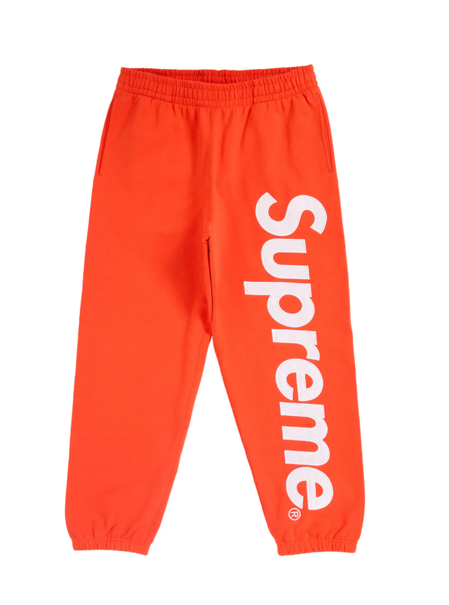 Supreme Satin Appliqué Sweatpants Orange