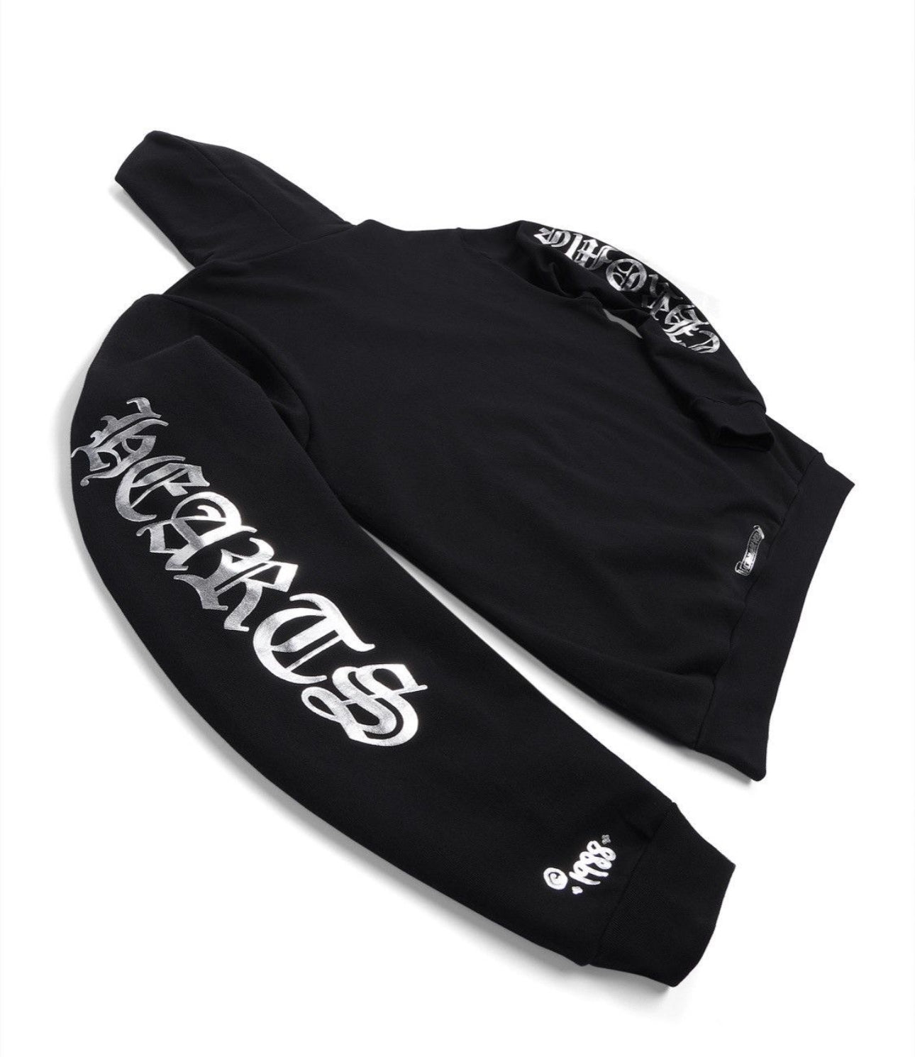 Chrome Hearts Tin Foil Silver 1988 Hoodie Black