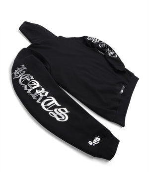 Chrome Hearts Tin Foil Silver 1988 Hoodie Black