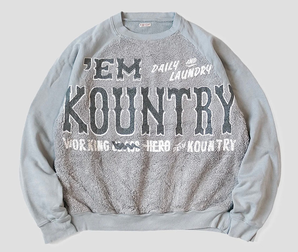 KAPITAL
FUR GRIZZLY SWEAT SHIRTS ('EM KOUNTRY)