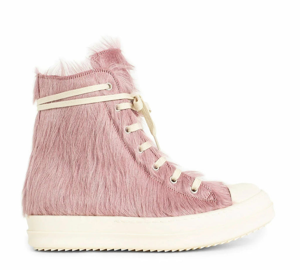 RICK OWEN DUSTY PINK HIGH FUR