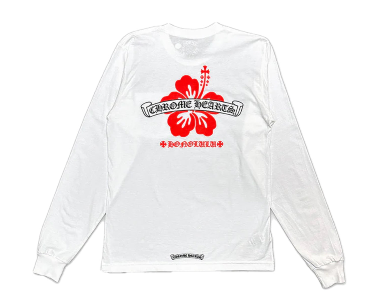 Chrome Hearts HONOLULU STATE FLOWER POCKET L/S TEE
"WHITE / RED"