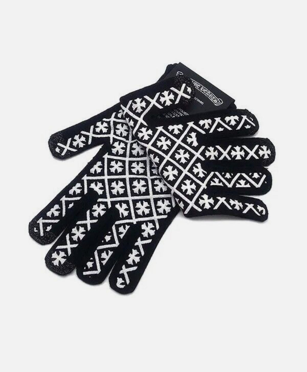Chrome Hearts Black White Work Gloves
