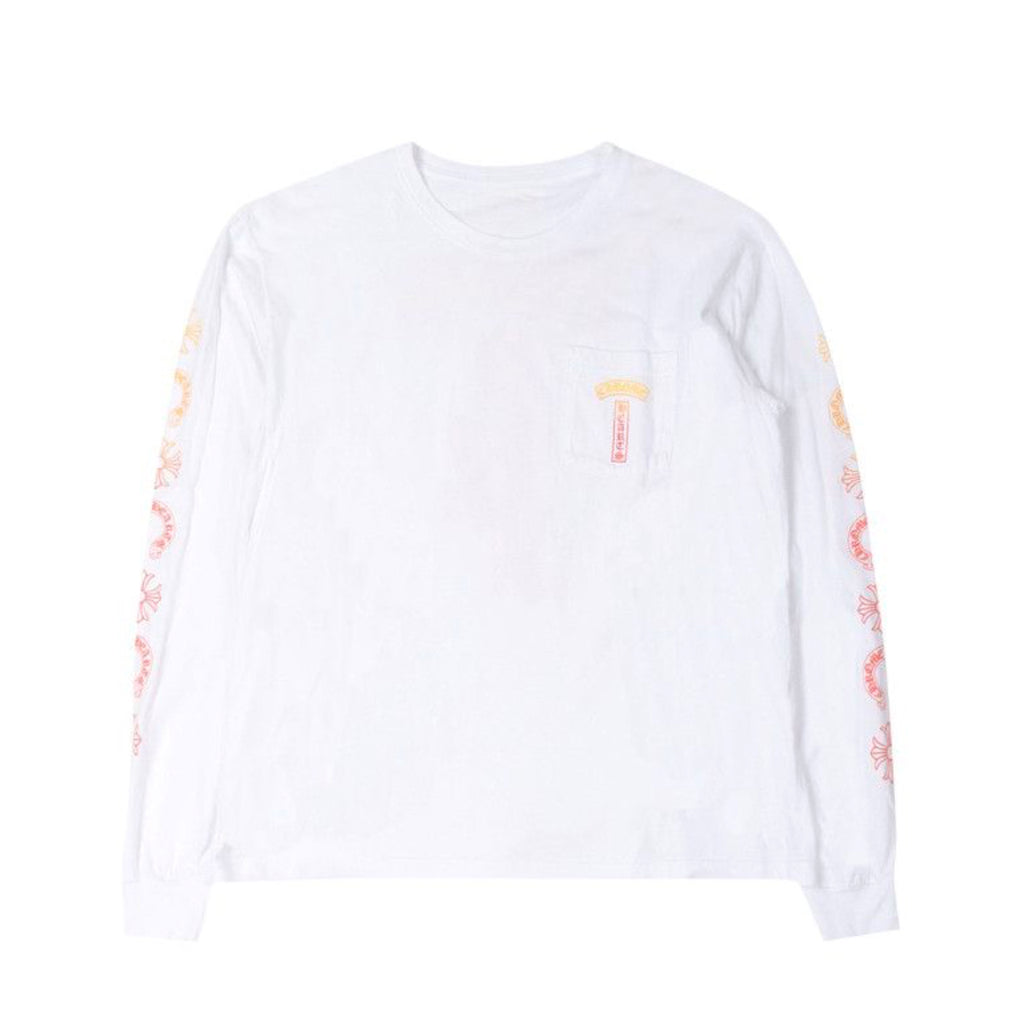 Chrome Hearts Floral Sleeve T Bar White L/S