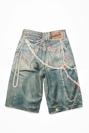 Acne Studios Loose Fit Denim Shorts