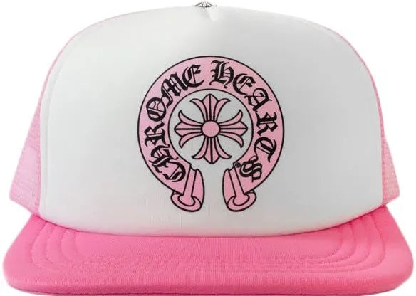 Chrome Hearts Matty Boy Sex Records Horse Shoe Trucker Hat Pink