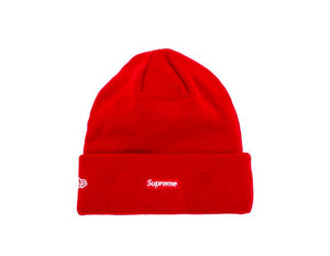 Supreme New Era Script Beanie Red