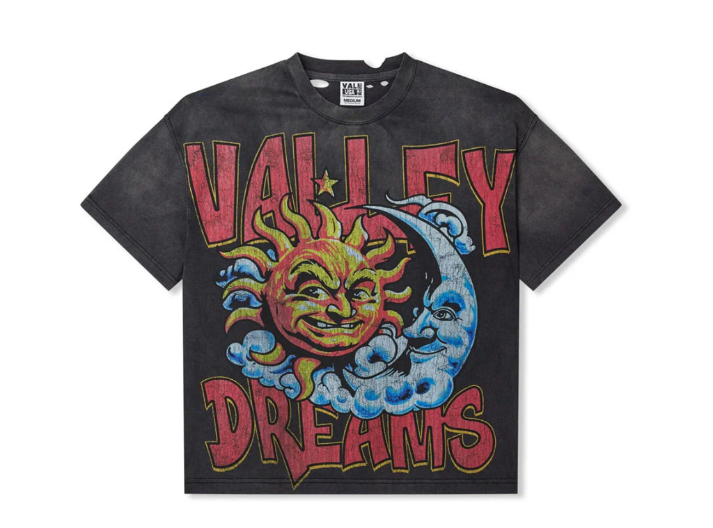 Vale Black Trashed Sun Tee
