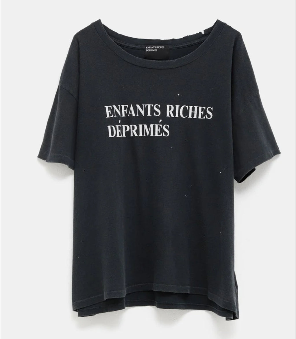 Enfants Riches Déprimés
Classic Logo T-Shirt Damaged Black