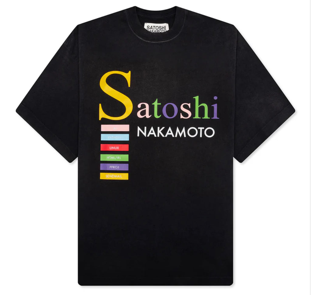 SATOSHI NAKAMOTO
BEST CODE TEE - WASHED BLACK