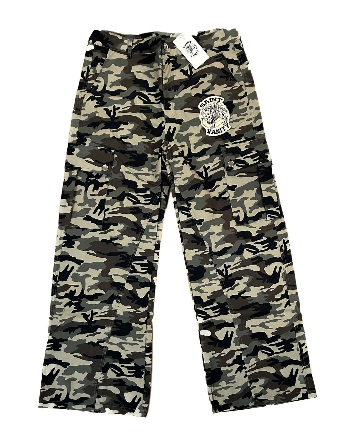 Saint Vanity Green Camo Nylon Jacket Set