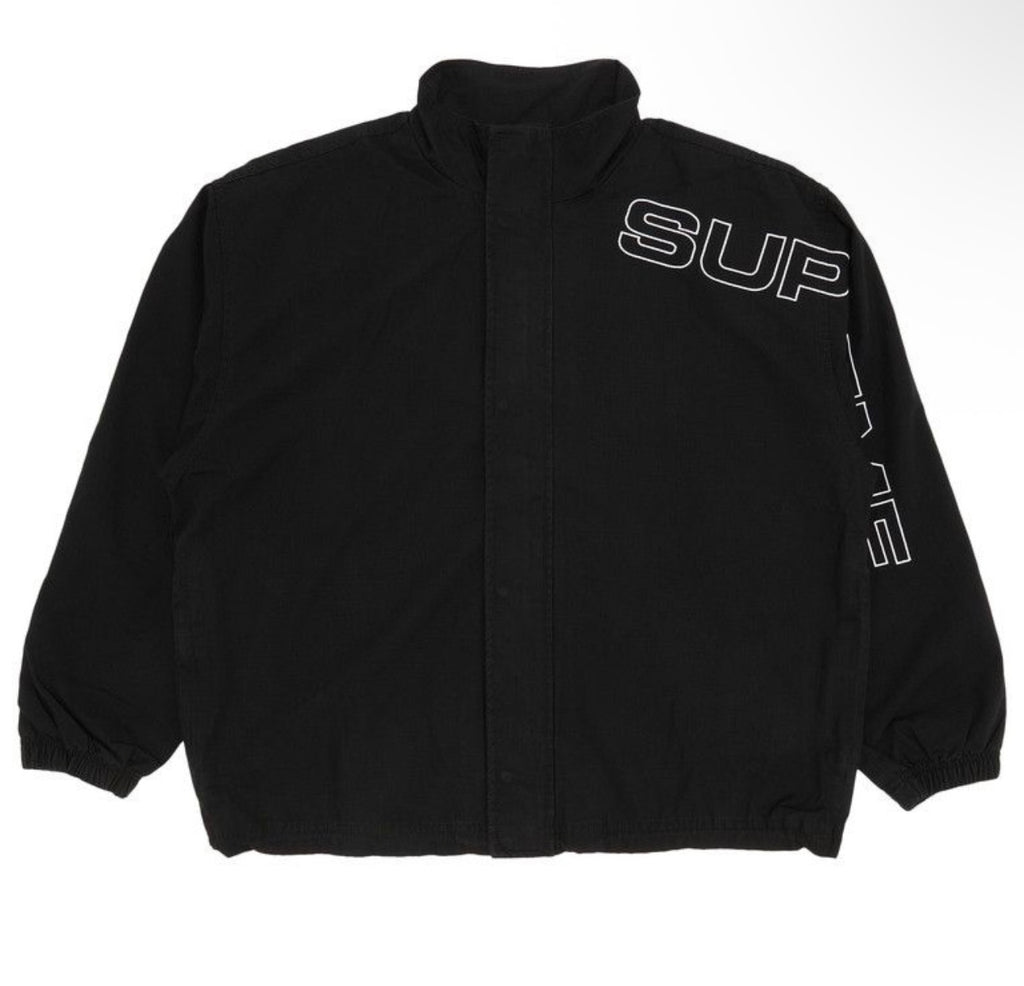 Supreme Spellout Embroidered Ripstop Track Jacket ‘Black’