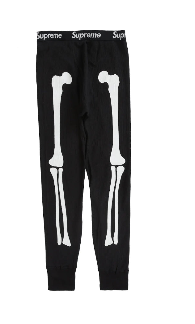 Supreme Hanes Bones Thermal Pack Pants (1 Pack) Black