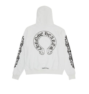 Chrome Hearts Horse Shoe Hoodie White