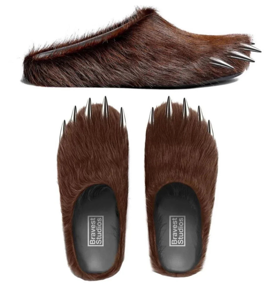 Bravest Studios Brown Claw Slides