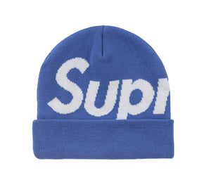 Supreme Big Logo Beanie Slate Blue