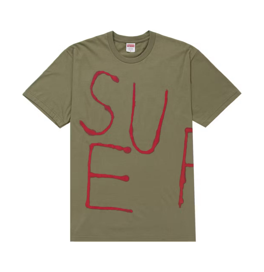 Supreme Painted Tee Olive