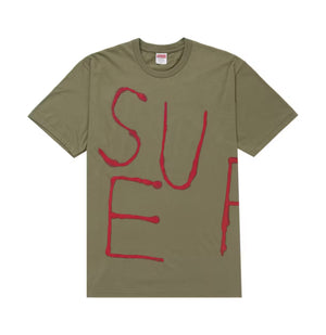 Supreme Painted Tee Olive