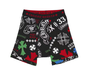 Chrome Hearts Classic Rib Boxer Set Black/Multicolor
