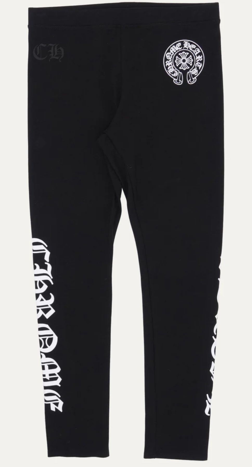 Chrome Hearts Horse Shoe Logo Spell Out Leggings