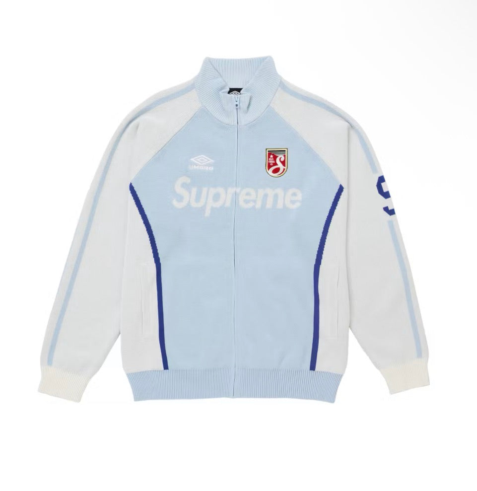 Supreme Umbro Zip Up Sweater Light Blue