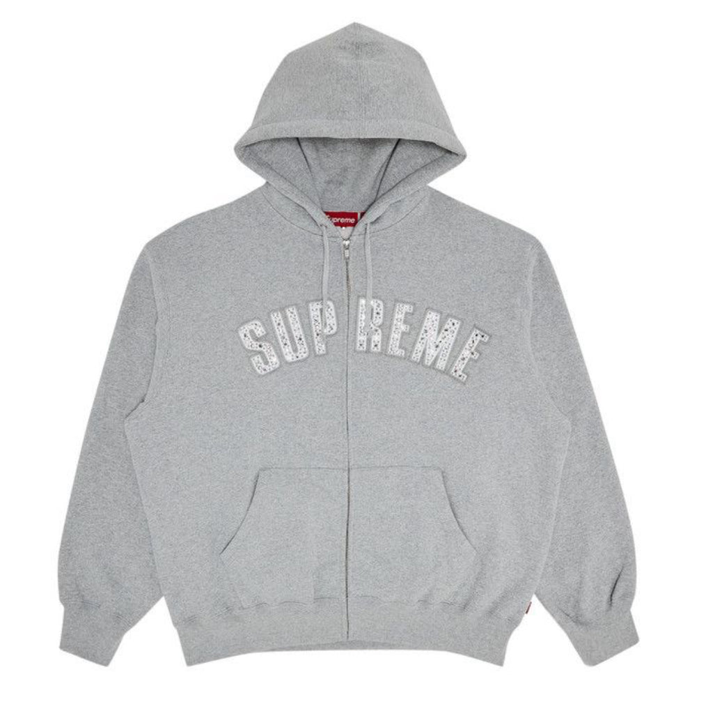 Supreme B.B Simon Zip Up Hooded Sweatshirt ‘Heather Grey’