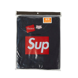 Supreme Hanes Thermal Black