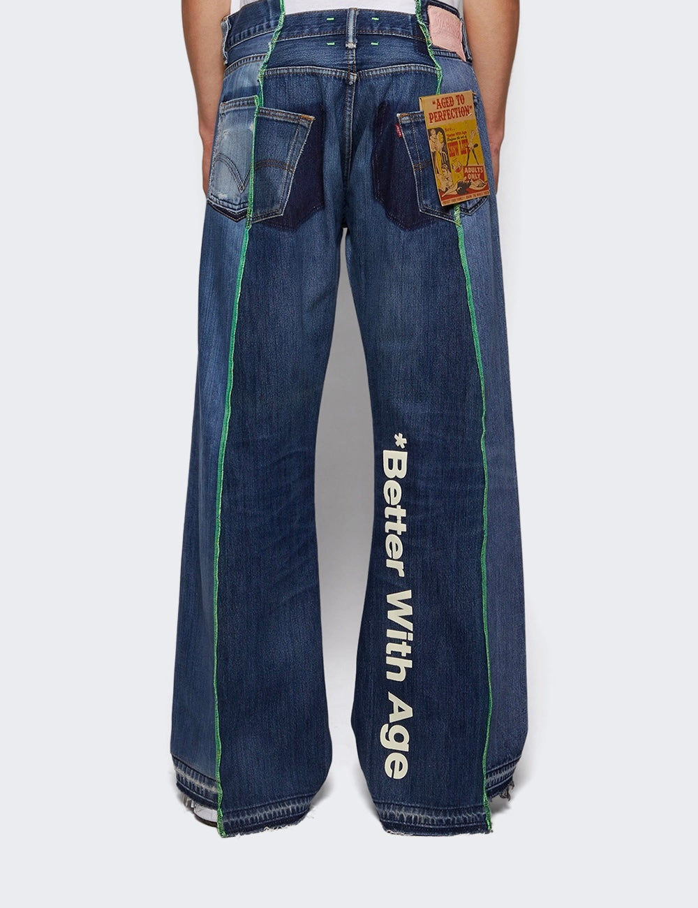 BETTER WITH AGE ALTAR RECONSTRUCTED DENIM JEANS INDIGO