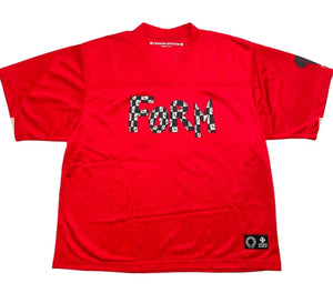 Chrome Hearts Form Mesh Warm Up Short Sleeve Jersey Red