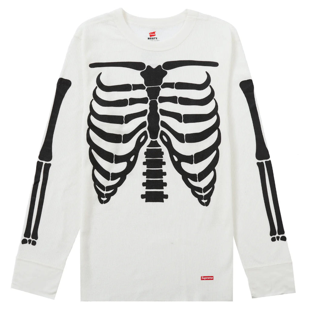 Supreme Hanes Bones Thermal Crew White (1 Pack)