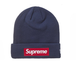 Supreme New Era Box Logo Beanie Navy