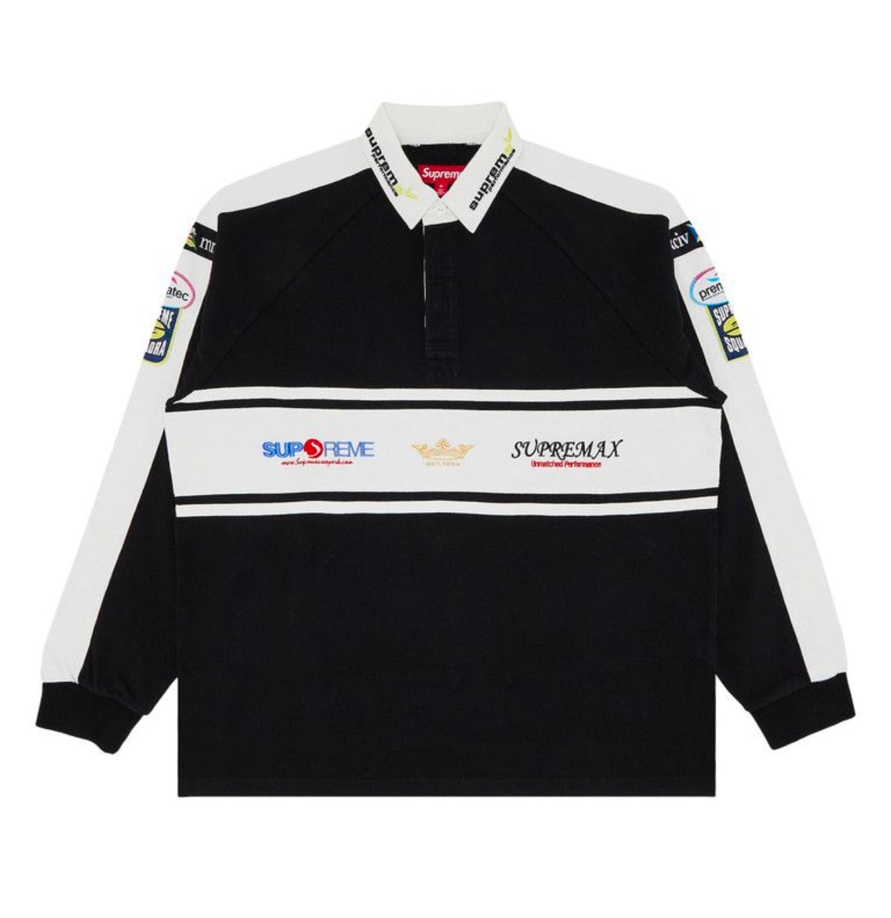 Supreme Chest Stripe Rugby ‘Black’