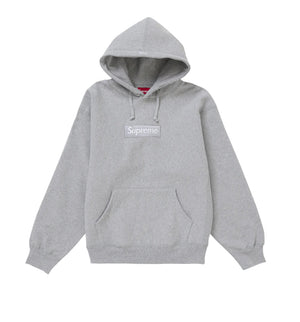 Supreme Box Logo Hooded Sweatshirt Heather Grey (FW24)