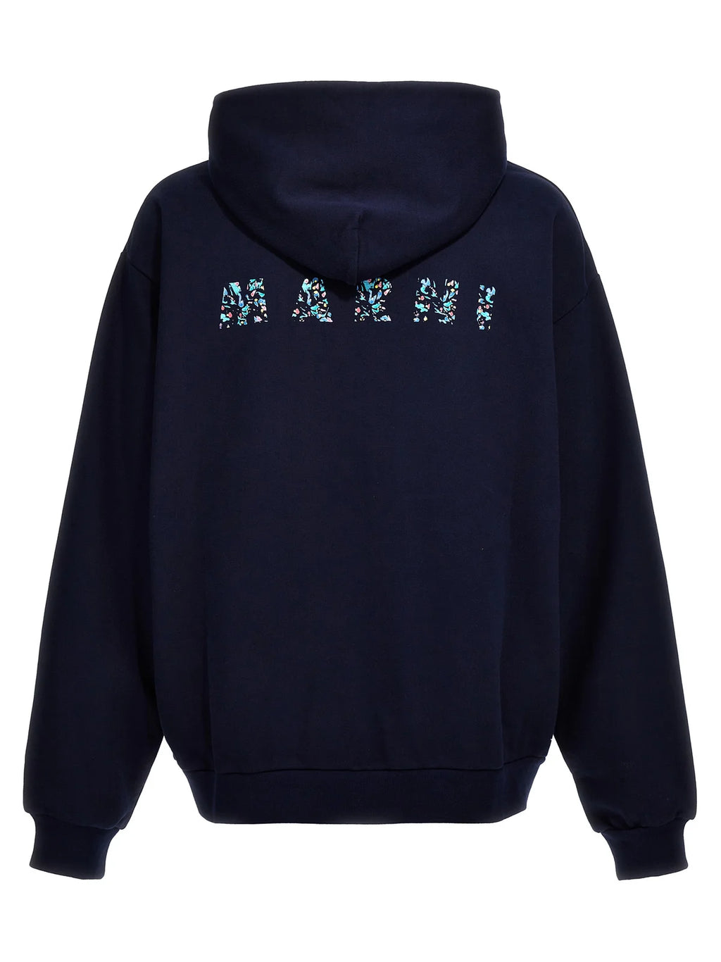 MARNI Navy Print Hoodie