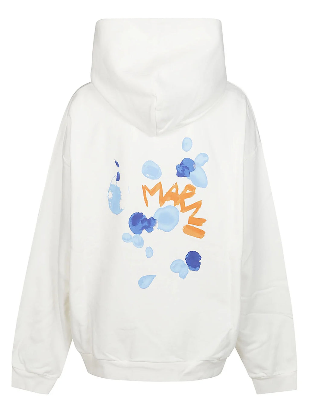 MARNI White Dripping Hoodie